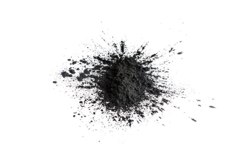 Small pile of graphite dust